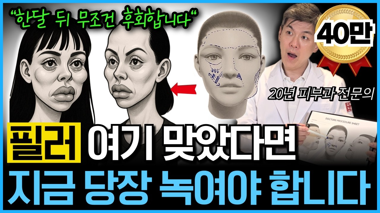 “이 3곳은 절대 맞지마세요” 필러 진짜 맞으면 안되는 부위, 부작용과 추천 부위를 20년차 피부과 전문의가 알려드립니다