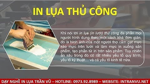 In Lụa (In Lưới) Thủ Công Có Những Ưu Và Nhược Điểm Gì?