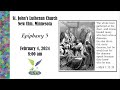 February 4, 2024 - 8:00 Service
