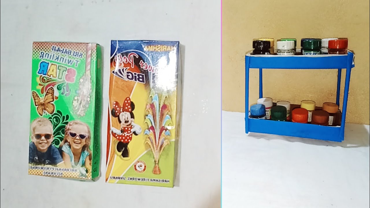 Easy beautiful colour stand making idea crafts