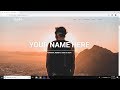 How to Create a Personal / Portfolio Website