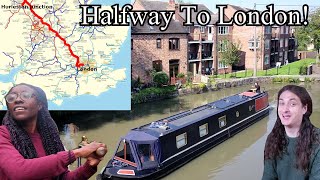 Молодая пара переезжает на узкой лодке домой в Лондон! 205-мильное путешествие по каналу