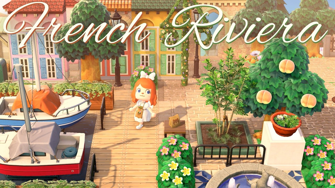 STUNNING French Riviera Island in Animal Crossing | Island Tour