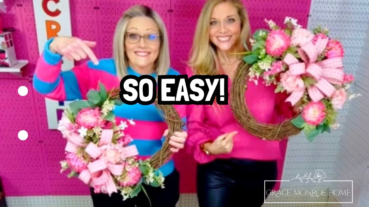 Сделать это за считанные минуты сможет каждый! Простой мастер-класс по созданию весеннего венка 🌸
