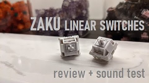 ZAKU Linear Switches | review + sound test