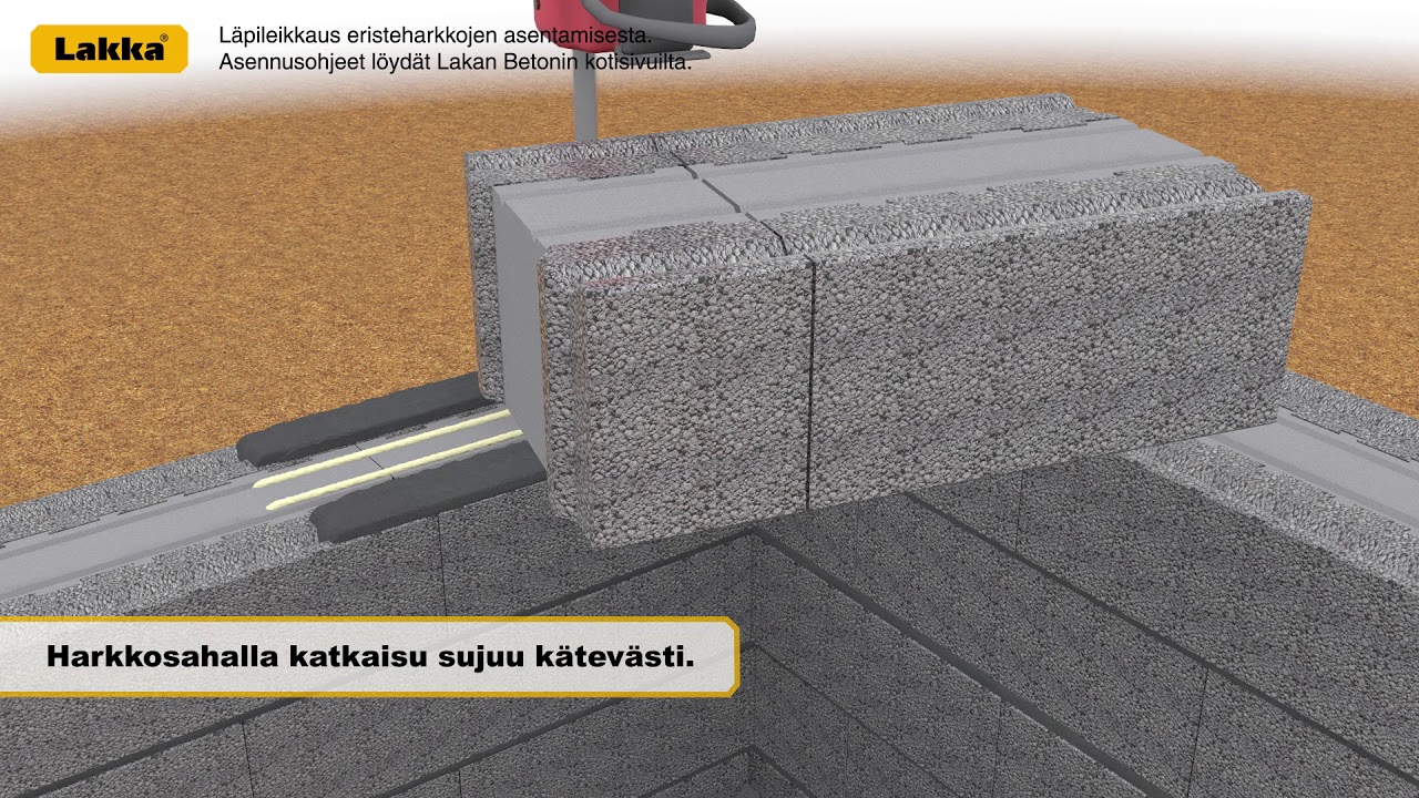 Näin rakentuu Lakka Kivitalo muurattavista EKO-380P -harkoista