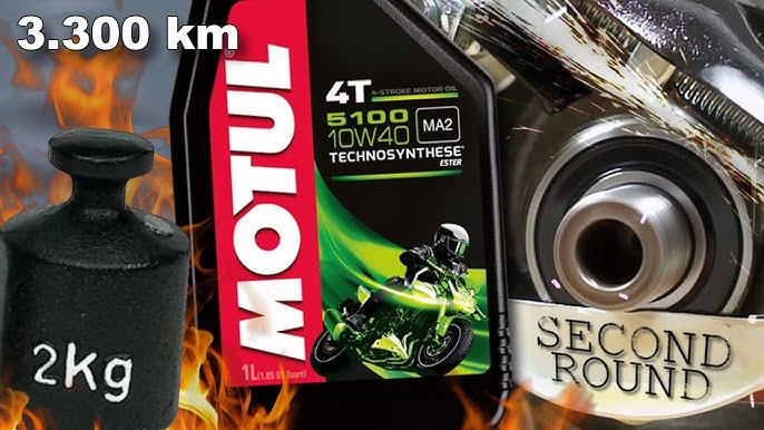 Motul 5100 4t 10w40 How the original engine oil looks like? 