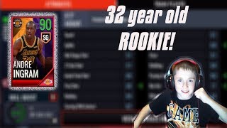 32 YEAR OLD ROOKIE!!! 90 OVR ANDRE INGRAM DUNKING AND SPLASHING 3'S NBA LIVE MOBILE GAMEPLAY