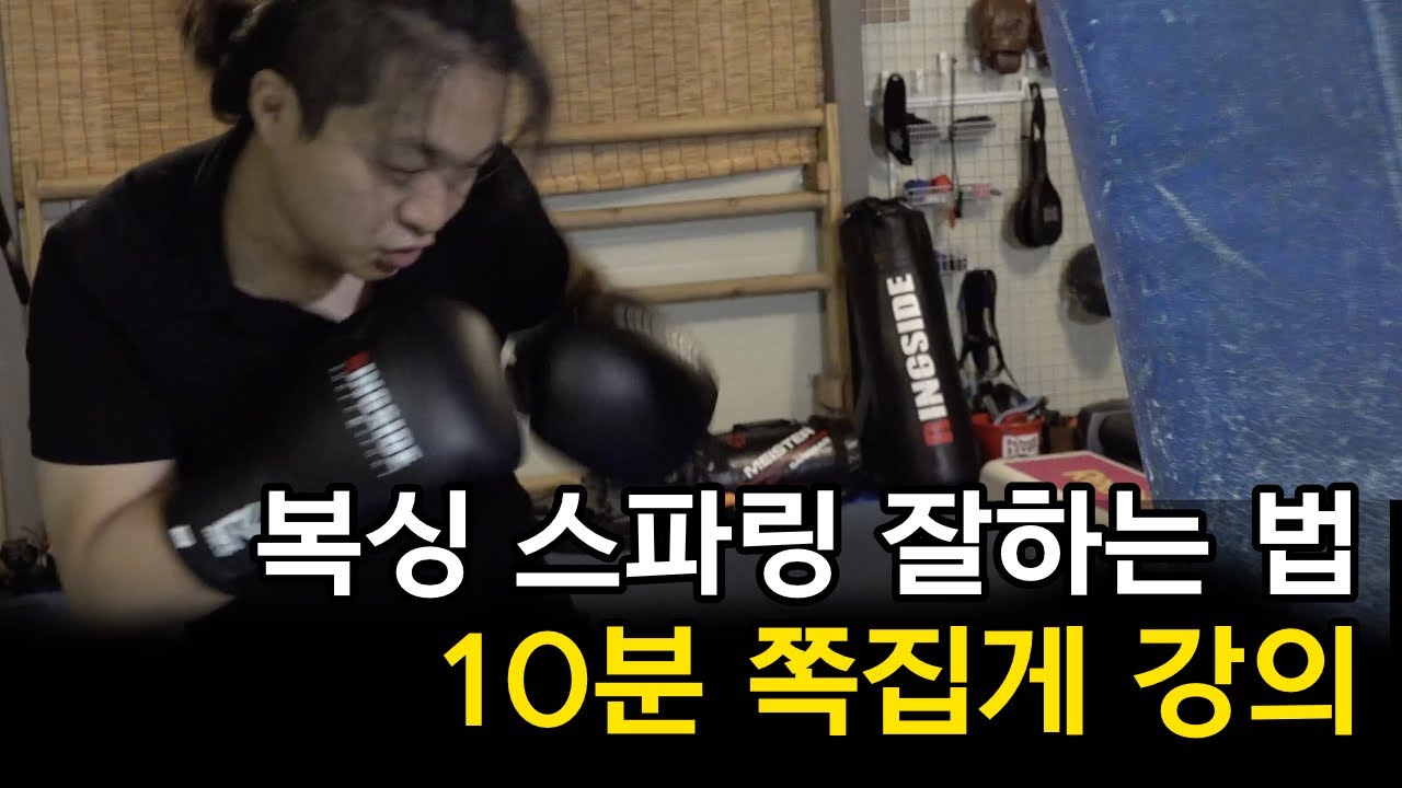 체육관에서도 안 알려주는 복싱 스파링 잘하는 법 권투 샌드백 치는법초보 팁 기술 영상