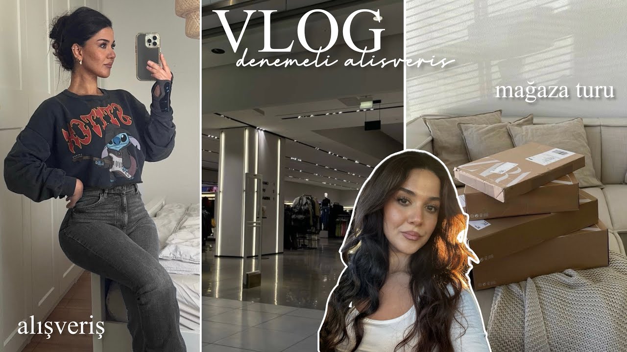 DENEMELİ ALIŞVERİŞ VLOG I h&m mağaza turu, kilo verdiren dondurma tarifi, günlük vlog