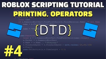 Easy Roblox Beginner Scripting Tutorial: Printing and Operators