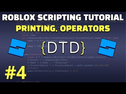 Easy Roblox Beginner Scripting Tutorial: Printing and Operators