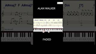 FADED ALAN WALKER PIANO SHEET
