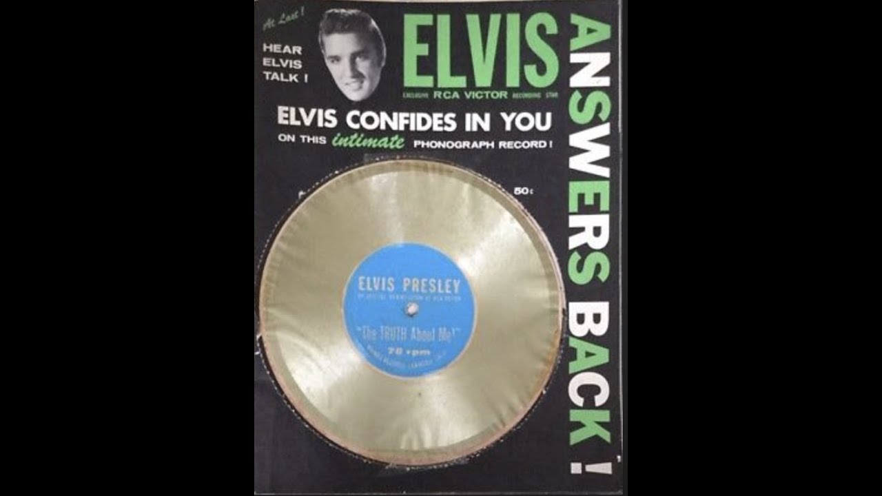 Elvis Presley - Elvis Answers Back 1956 Magazine - YouTube