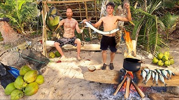 Survivor & Son - 9 DAYS Stranded on a Desert Island (in Central America)