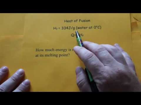 Heat of Fusion Calculation