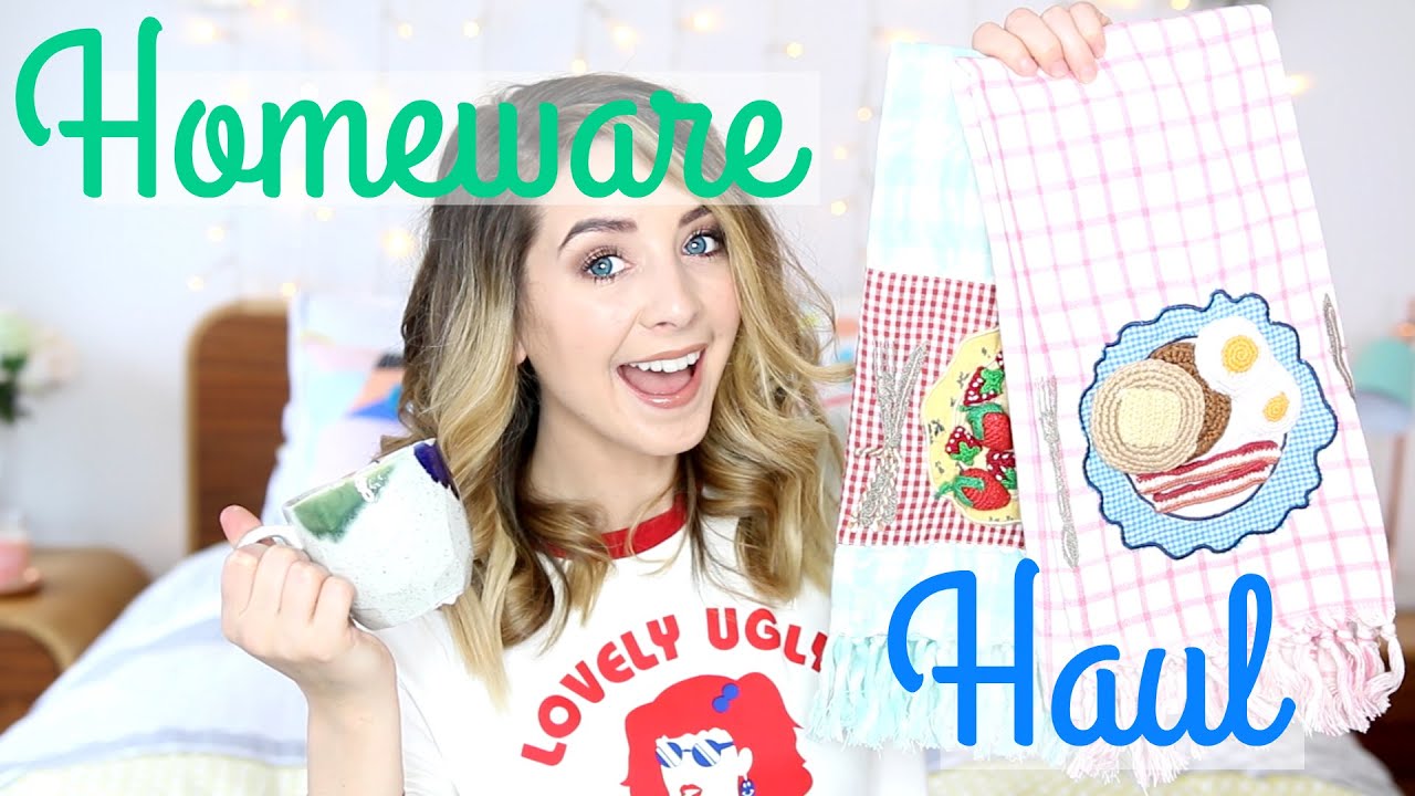 Homeware Haul Zoella YouTube