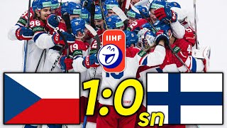 ČESKO vs FINSKO | 1:0sn | Mistrovství světa v hokeji 2024 | SESTŘIH