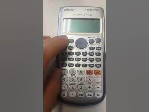 How to reset a Casio fx-570ES PLUS 