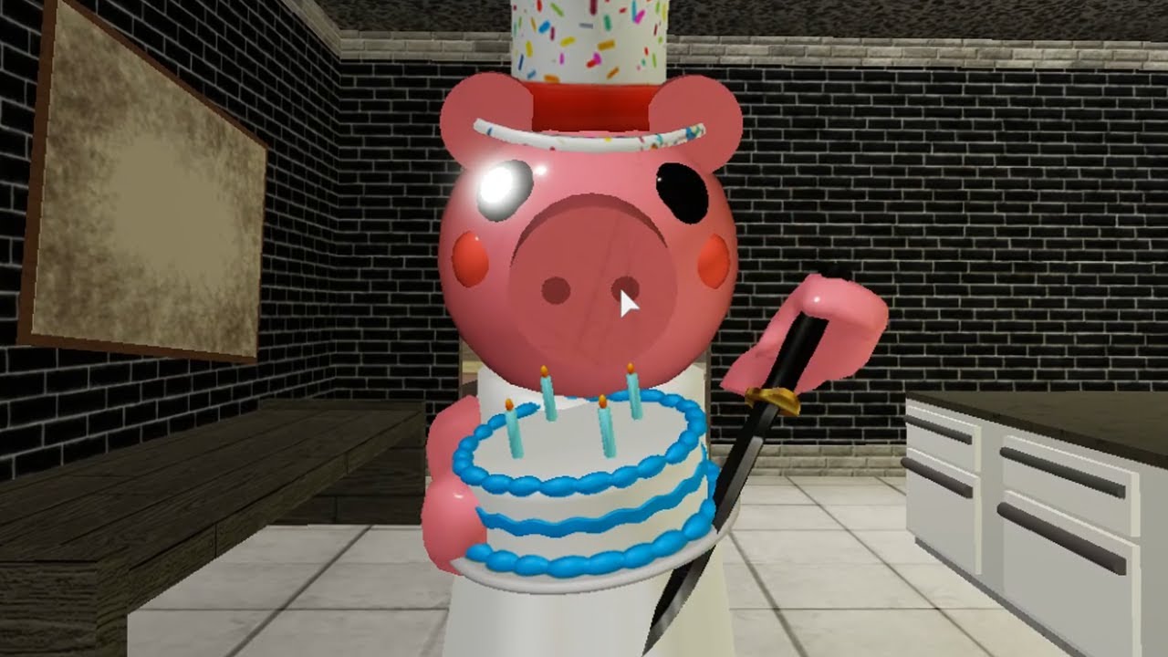 Roblox Party Piggy Jumpscare Roblox Piggy Roleplay Youtube - roblox piggy birthday cakes