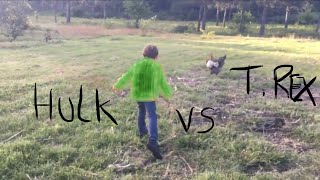 Enfant HULK ! Attaque du coq sur enfant : Maxime contre attaque et se transforme en HULK !