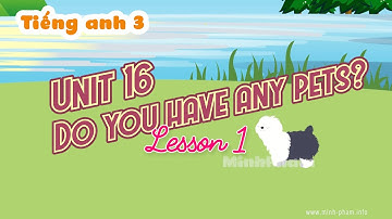 Tiếng anh 3 ● Unit 16 - Do you have any pets? - Lesson 1
