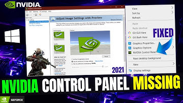 Nvidia Control Panel Missing (FIX) | Nvidia Control Panel Display Settings Missing Windows 10 | 2025