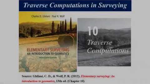Traverse Computations in Surveying
