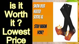 REVIEW SNOW DEER Heated Socks XL Features - Important Information