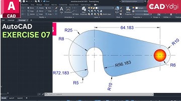 AutoCad_Exercise 07_ #autocad   #design #designengineer #mechanicalengineering