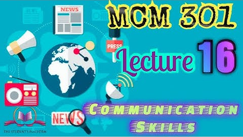 MCM 301 Lecture 16 Short VU Lectures