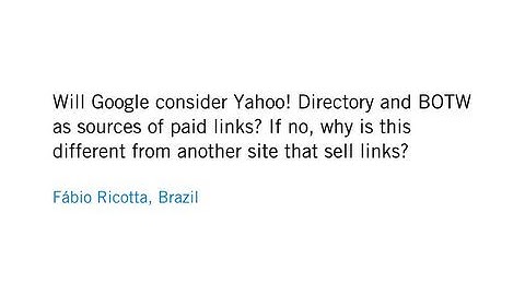 What types of directories are seen as sources of paid links?