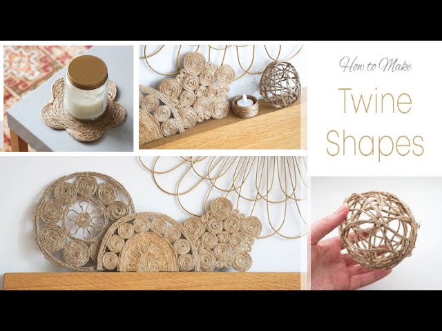 DIY Twine Shapes for Home Decor  Rainbows, Flower Coasters & More : 9  Steps (with Pictures) - Instructables