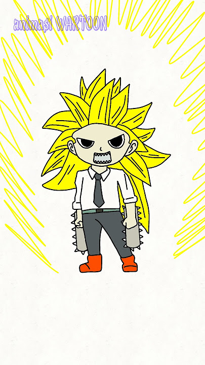 denji chainsaw man evolution #animasi #chainsawman #animasiwartoon