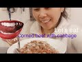 Easy cook corned beef with cabbage Quarantine life #palmcornedbeef thanks