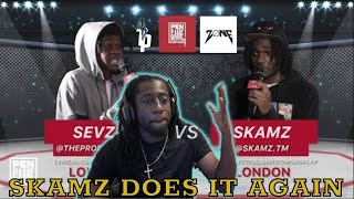 SEVZ Vs SKAMZ | Pen Game Rap Battle 2023 (reaction)