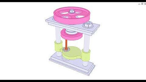 Press using spatial slider crank mechanism 2