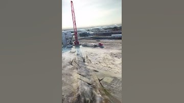 Luma AI Gaussian Splat Drone Video of construction precast setting - DJI Air 2S