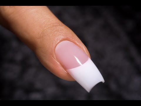 Acrylic Nails  Pink And White French 