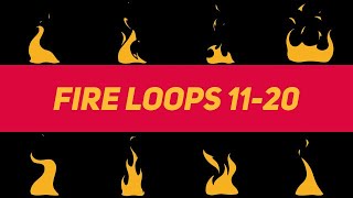 Liquid Elements Fire Loops 11-20 Motion Graphics Templates