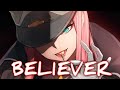 Nightcore Believer Cover By J Fla Lyrics 