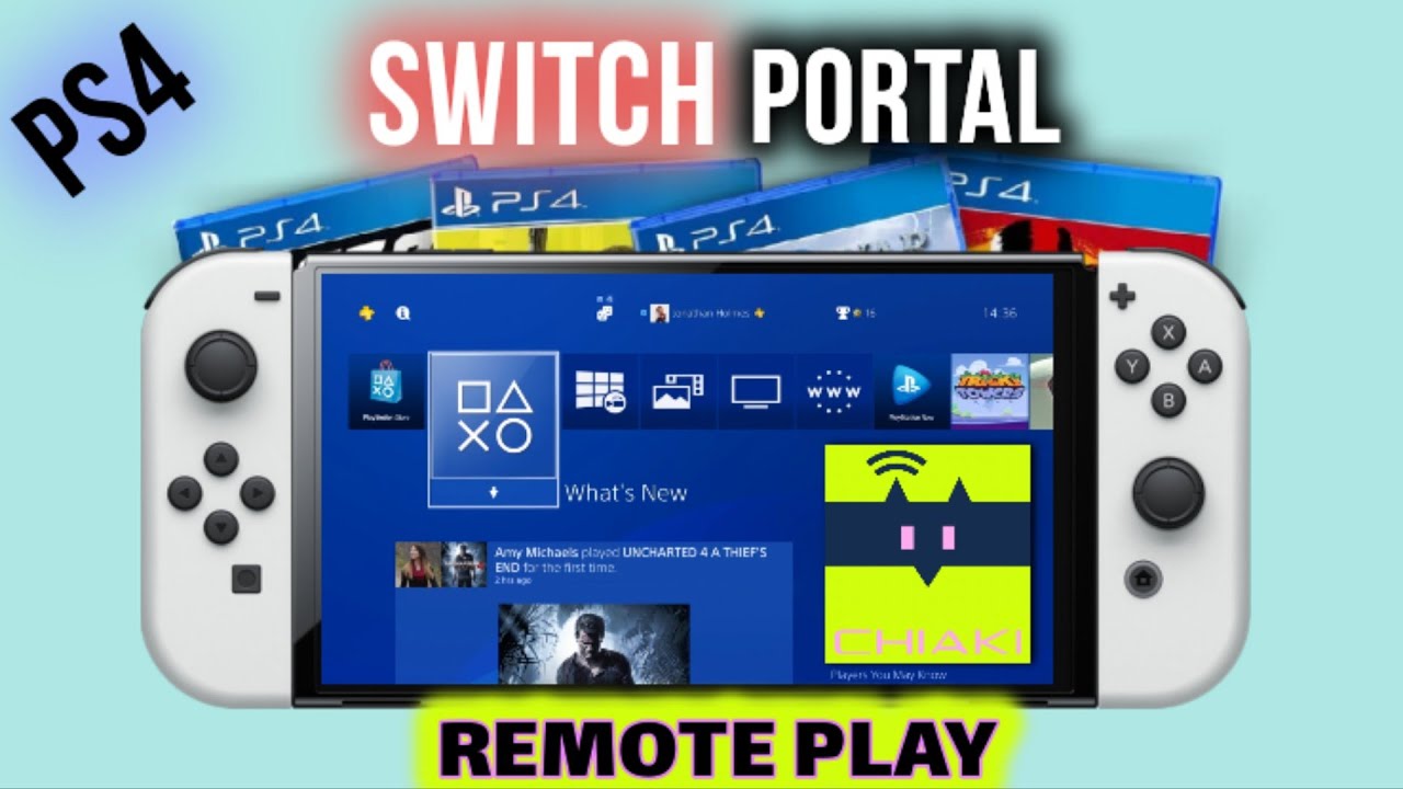 Playing PS4 on Nintendo Switch - Chiaki Remote Play - YouTube
