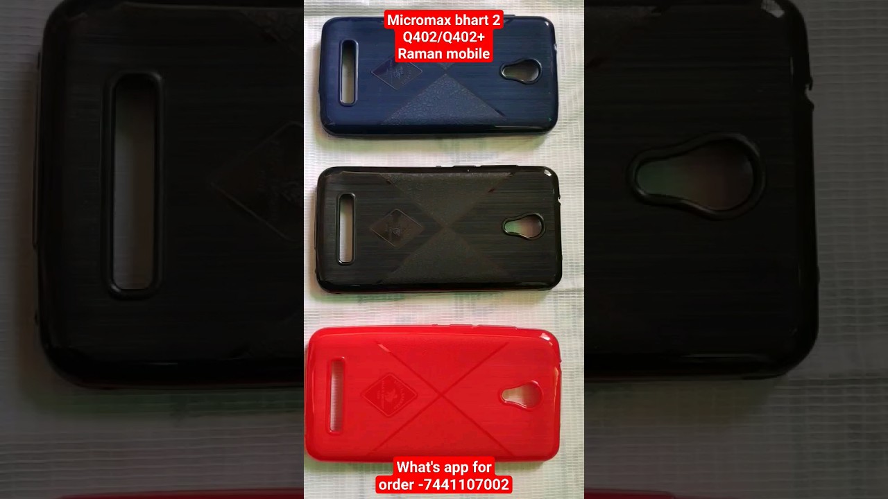 Micromax bhart 2Q402/Q402+Raman mobile back cover YouTube