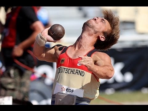 Athletics - Mathias Mester - men's shot put F41 final - 2013 IPC
Athletics World C...