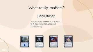 Explaining the MTG Bracket System to beginners.