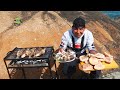 PESCADO A LA PARRILLA EN LA ORILLA DEL MAR   Pesca y Cocina