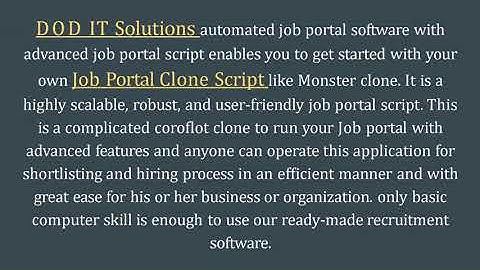 Readymade Best Job Portal Script - DOD IT SOLUTIONS
