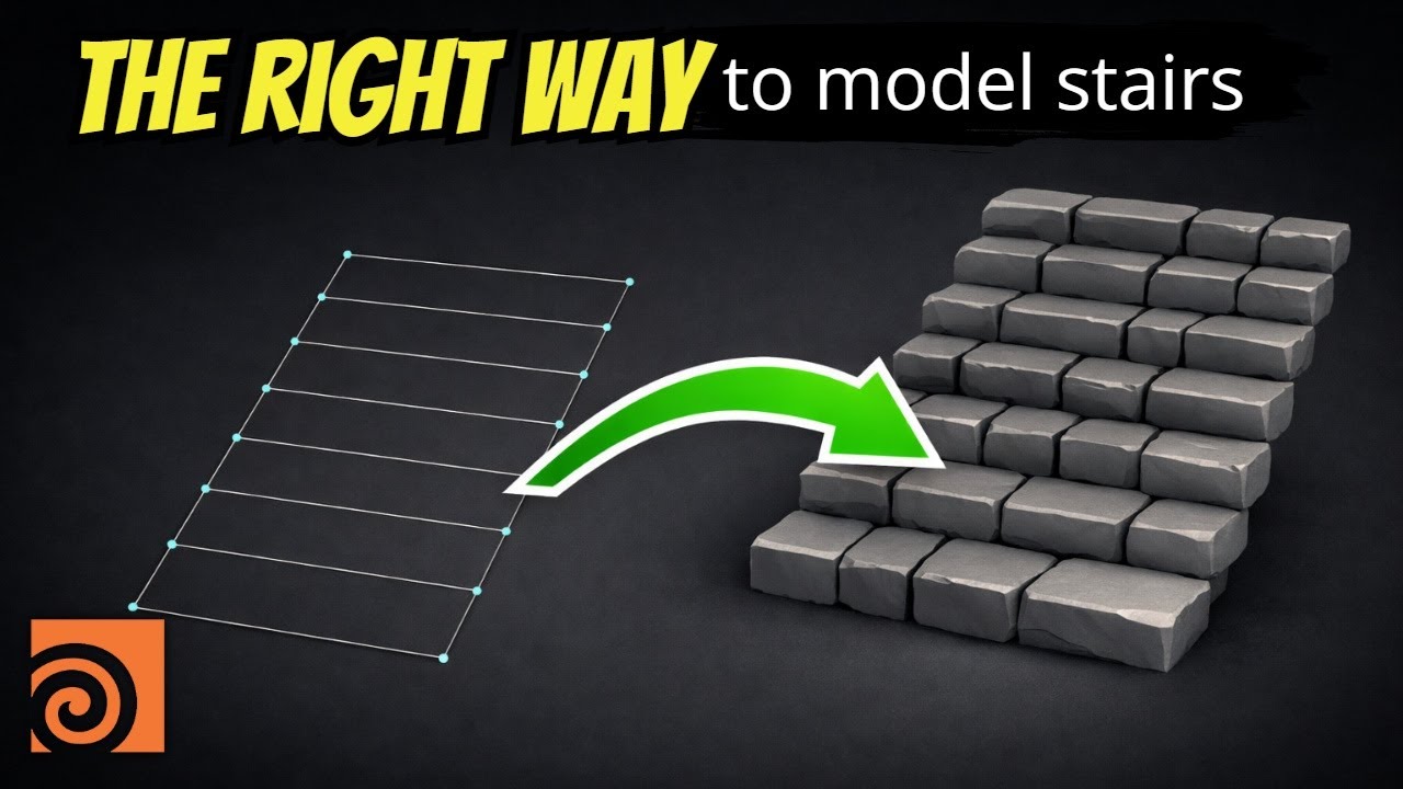 Procedural Modeling: Stone Stairs Done Right in Houdini #houdini # ...