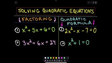 ❖ Solving Quadratic Equations by Factoring and the Quadratic Formula ❖