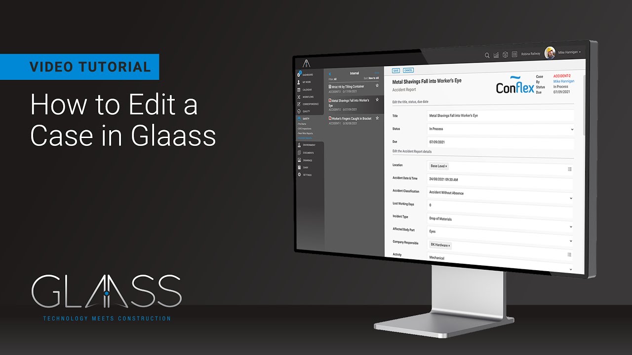 How to Edit a Case in Glaass - YouTube